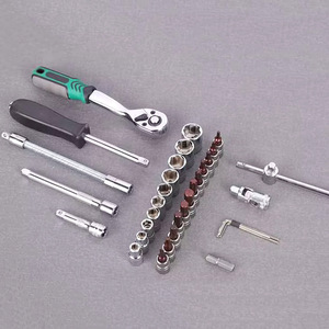 53 Pc Socket Wrench Set 1/2 In Chromium Vanadium Steel Hand Tool Kit For Car And Mechanical Repair - Product Image 1