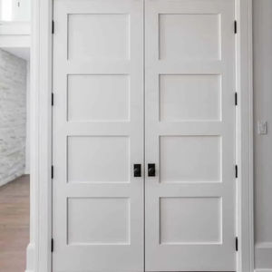 Interno stile Shaker nucleo porta <span class=keywords><strong>MDF</strong></span> bordo lacca struttura in legno massello superficie di legno <span class=keywords><strong>bianco</strong></span> 4 pannello interno per la casa camera da letto - Product Image 3