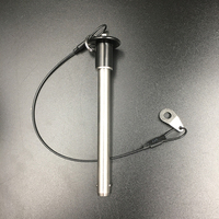 HM230 Stock Button Handle Shouldered Plain Finish Quick Release Ball Lock Pin for Fasteners