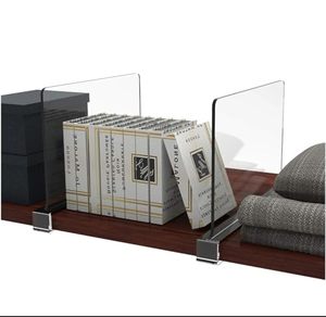 Séparateur d'étagère transparent en plastique <span class=keywords><strong>acrylique</strong></span> PS durable pour l'organisation des tiroirs et armoires domestiques, séparateur de rangement facile à clipser - Product Image 2