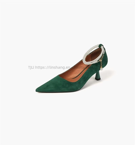 Fashion Summer Women Girl High <b>Heels</b> Pump Shoes Round Thin <b>Heel</b> Leather Pumps for Ladies - Product Image 6