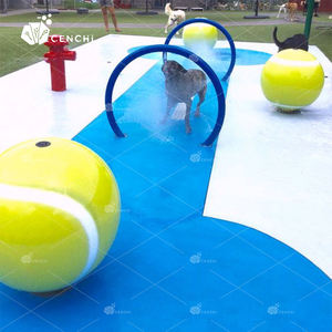 Cenchi köpek dostu aqua oyun çeviklik eğitim pet splash pad arch jet çeşme zemin sprey parkı köpekler için - Product Image 4