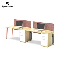 Poste de travail ouvert pour 2 personnes SpaceUnited, bureau pour employés, meuble de bureau