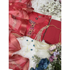 ชุดผ้าลินิน salwar dupatta ราคาไม่แพง: ชุดผ้าลินิน salwar dupatta ที่ยอดเยี่ยมในราคาไม่แพงสมบูรณ์แบบทุกวัน - Product Image 1