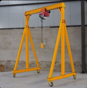 Grue portique mobile, petit palan électrique manuel 1-3T, grue suspendue à déplacement manuel, équipement de levage portable - Product Image 6
