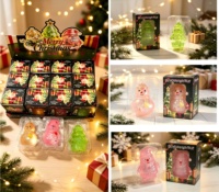 Jouet anti-stress en caoutchouc souple Noël 2026, Père Noël, Arbre, Bonhomme de neige, avec paillettes, pour enfants de 14 ans et plus