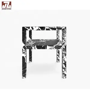 Luxury Calacatta Viola Console Table With Bench Handcrafted White Marble Design Casual Fashion Style