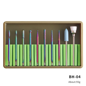 Lot de 10 embouts coniques en céramique pour <span class=keywords><strong>ponceuse</strong></span> électrique, pour manucure et pédicure, nettoyage des cuticules, tête de ponçage rotative NAD007 - Product Image 3