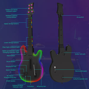 JYS pengontrol gitar, Joystick nirkabel gaya klasik, pengontrol PC kompatibel BT koneksi untuk <span class=keywords><strong>Xbox</strong></span> Series & untuk <span class=keywords><strong>Xbox</strong></span> One Gaming - Product Image 5