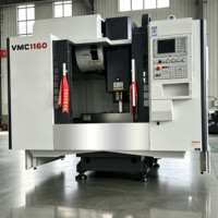 Centre d'usinage vertical haute vitesse VMC1160 8000 tr/min BT40 24 outils KND/FANUC/MITSUBISHI CNC avec guides linéaires