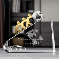 Trophée en cristal, forme personnalisée, verre de cristal vierge, étoile, tasse, trophée, diamant