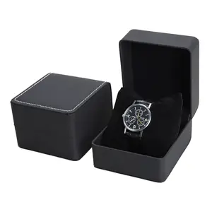 Benutzer definierte Leder uhr Paket Black Box für Mann und Frau Armbanduhr Großhandel Uhr Geschenk boxen Hochwertige Luxus Master Carton