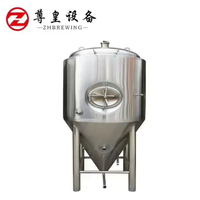 Équipement de brassage de bière artisanal de 1000L, chaudière de brassage de bière à domicile avec cuve de fermentation