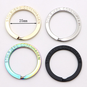 Móc Khóa Móc Khóa Móc Chìa Khóa Kim Loại 25Mm Vòng Móc Khóa Tùy Chỉnh Khắc Khắc Nặng Bán Sỉ Có Logo - Product Image 5