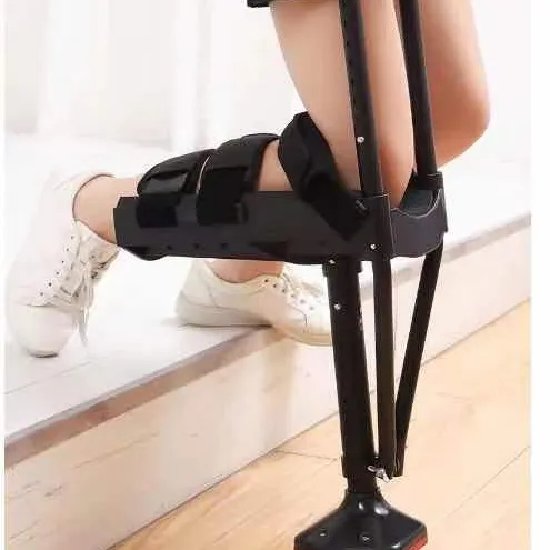 Medizinische Großhandel Walking Crutches für Erwachsene Hände frei Knie Krücke Anti Skid Single Leg Teleskop Assisted Walking Crutch