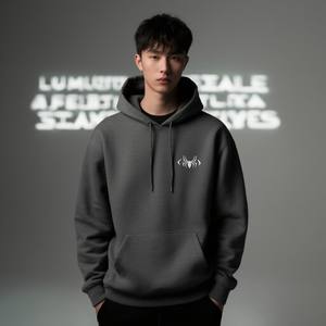 Offre Spéciale hommes 100% coton sweat à capuche surdimensionné lourd 3D pour bouffée impression anti-boulochage brodé Streetwear col à capuche - Product Image 4