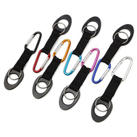 Porte-bouteille d'eau universel pour la randonnée et l'escalade en plein air, mousqueton en alliage, porte-clés et sangle de ceinture durable avec logo personnalisé