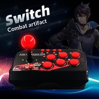 Manette de combat filaire 4-en-1 pour Switch, PS3, PC, Android, jeux de combat, prise en charge de 2 joueurs