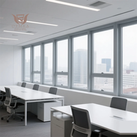 Ventanas Horizontales Abatibles de Aleación de Aluminio Serie DM-80, Doble Acristalamiento, Insonorizadas y de Eficiencia Energética para Escuelas y Viviendas, Venta al Por Mayor B2B