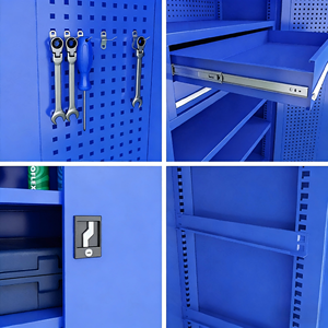 قابل للتخصيص على الطراز الحديث الصلب للخدمة الشاقة ، المعدن المدلفن على البارد لورشة العمل والمرآب ميزة تحميل عالية - Product Image 4