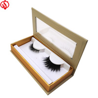 Boîte d'emballage de cils magnétiques en carton, boîte rose, vente en gros, cils