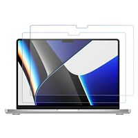 Verre trempé transparent résistant aux rayures pour Macbook pro 14 pouces 16 pouces version 2021 protecteur d'écran 9h pro 13 15 air 13 a2442