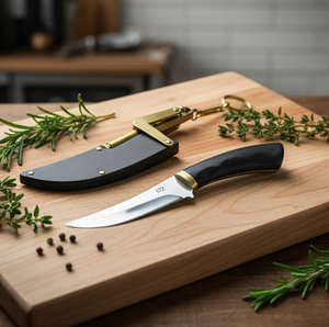 Cuchillo de Bolsillo para Exteriores, Acero Inoxidable 3Cr, Cuchillo Portátil para Cortar Carne, Cuchillo Recto de Supervivencia con Mango de Plástico - Product Image 2