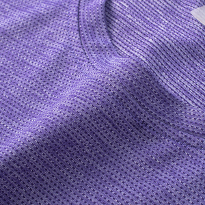 ไนล่อนโพลีเอสเตอร์ Spandex สุทธิบุรุษกีฬาเสื้อยืดสีม่วงสีฟ้าวิ่งออกกำลังกายกีฬาชายแห้งเร็วปรับแต่งเสื้อยืด - Product Image 3