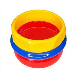 Conjunto de Brazaletes de Resina Coloridos y Modernos, Rojo, Amarillo y Azul, de Primera Calidad, Elegantes y Lindos, Joyería Unisex para Boda, para Mujer - Product Image 5