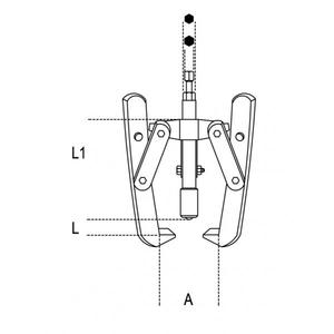 BETA - 015850007 Three-leg <b>pullers</b> for hydraulic use - EAN 8014230099002 <b>PULLERS</b> HYDRAULIC <b>PULLERS</b> - Product Image 2