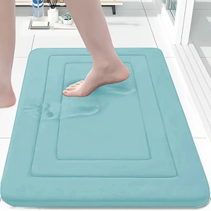 Tapete de Baño Rectangular Temu, Color Sólido, Poliéster, Antideslizante, Diseño Minimalista - Product Image 3