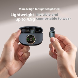 Chuyên nghiệp mini không dây Lavalier ve áo <span class=keywords><strong>microphone</strong></span> cho iPhone iPad <span class=keywords><strong>Android</strong></span> điện thoại cho phát sóng trực tiếp âm thanh video ghi âm vlog - Product Image 3