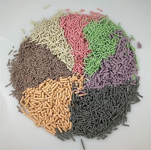 Litière pour chat biodégradable sans poussière à absorption élevée et efficace, parfum lavande, 6L 10L 20L, jetable dans les toilettes, à base de maïs - Product Image 1