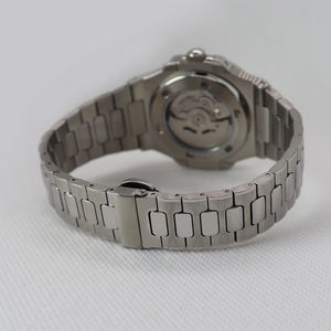 Ideas de Nuevos Productos para Negocios 2026, Reloj Mecánico Azul para Hombre, Resistente al Agua 5BAR, con Movimiento NH38, Modelo Esqueleto - Product Image 5