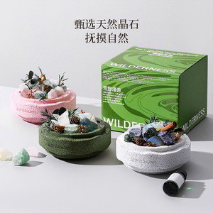 Crystal Aromatherapy Stone Diffuser Plaster Desktop Decor Fragrance Ornament 15-30 Days Long Lasting Scent Gift Box - Product Image 4