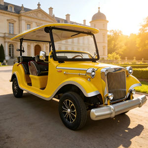 Voiture électrique rétro de luxe 8 places, chariot de tourisme classique pour hôtel et aéroport - Product Image 1