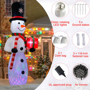 Oourwarm на заказ Рождественский Снеговик надувной для наружного сада рождественские украшения - Product Image 4