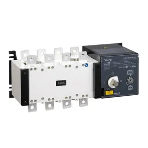 3 Fase 3 Pole 4P 125amp 160a 200a 225a 250a Automatische Omschakelaar Acdc Mccb Automatische Overdracht Schakelaar