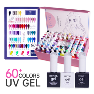 Conjunto de Esmalte em Gel UV Líquido Não Tóxico de Estilo Francês Profissional com 60 Cores, 12ml, Longa Duração - Product Image 2
