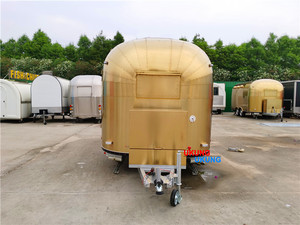 UKUNG 450 X 218cm (13'1" X 7'2") Colore Oro Rimorchio per Cibo con Cucina Completa, Food Truck Mobile Attrezzato - Product Image 5