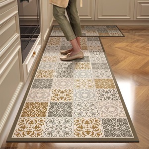 Juego de Alfombras de Cocina de Estilo Musulmán, 2 Piezas, Estampadas, Acolchadas, Lavables, de Polipropileno, Estilo Americano Vintage - Product Image 4