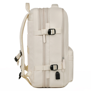 Unisex 40L Waterproof Nylon Laptop <strong>Backpack</strong> Oxford Material Large Travel Carry-on with Shoe Compartment School Flight Approved - Product Image 2