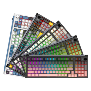 Customized wireless mechanical <b>keyboard</b> with hot-swappable side keycaps, HIF sound, three-mode <b>Keyboard</b> for office and gaming - Product Image 1