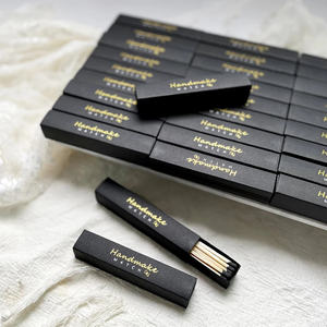 Caja de cerillas de poste largo que combina con el color y el logotipo personalizado de lujo con cajas de cerillas de venta a granel de madera - Product Image 1