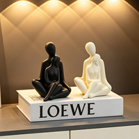 Ornements d'art modernes et minimalistes de style niche pour couples, pour la décoration intérieure du salon - Articles décoratifs abstraits créatifs