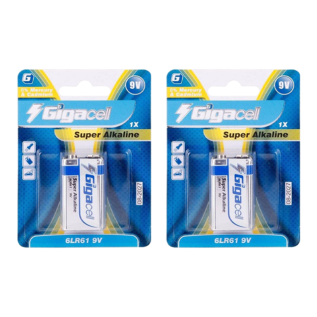 Super Alkaline Power 9V Batteries 6LR61Size for Wireless Intercom/Wireless Microphone/Radio