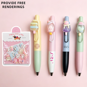 Bolígrafos Retráctiles Mini de 0.5mm con Clic, Personalizables con Logotipo, de Plástico, para Oficina y Material Escolar - Product Image 1