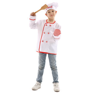 <span class=keywords><strong>Disfraz</strong></span> de <span class=keywords><strong>Chef</strong></span> <span class=keywords><strong>para</strong></span> Niños y <span class=keywords><strong>Niñas</strong></span>, <span class=keywords><strong>Disfraz</strong></span> de Fiesta de Rol, Cosplay - Product Image 1