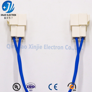 Сертифицированный UL кабельный жгут на заказ с ферритовым фильтром (EMI), 2-контактный проводной узел с синим разъемом для защиты от помех - Product Image 4