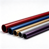 Tube en fibre de carbone coloré, amortisseur de chocs, tube CFRP pour cardan de caméra, jib, slider, voiture RC, avion, bateau, modèle de châssis